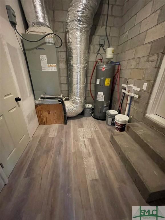 utilities featuring water heater