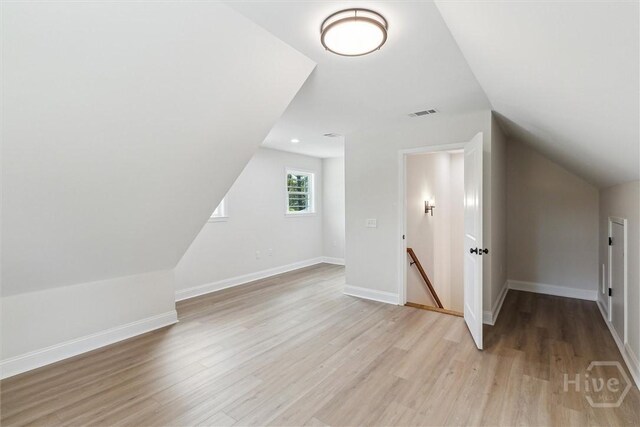 130 N Skinner Ave, Pooler, GA 31322 - bonus room with light wood-style flooring, vaulted ceiling, and baseboards