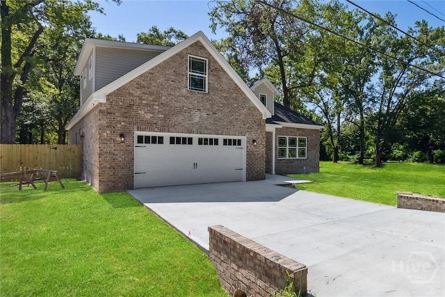 130 N Skinner Ave, Pooler, GA 31322 - view of front of house featuring brick siding, driveway, and a garage