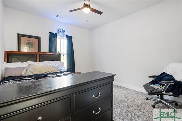 137 William Way, Springfield, GA 31329 - bedroom with carpet floors and a ceiling fan