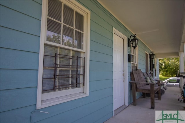 view of patio / terrace with a porch