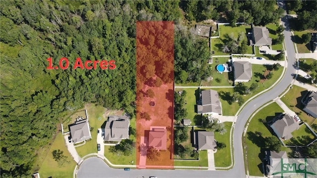 birds eye view of property