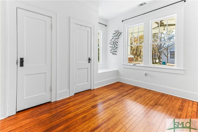 interior space with light wood-type flooring