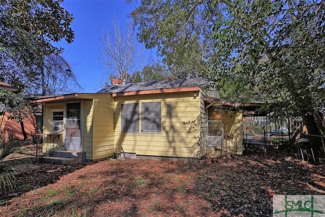 view of back of property