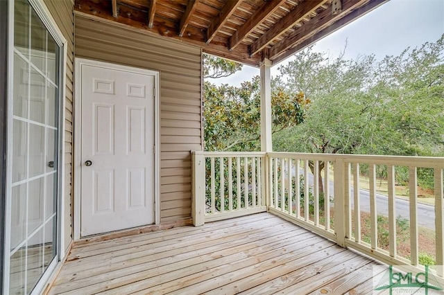 view of wooden terrace