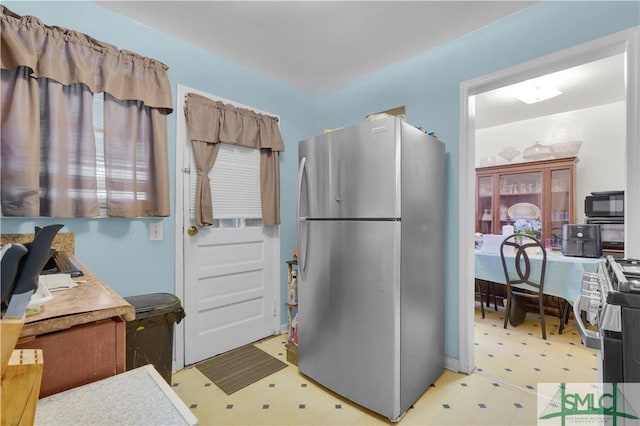 kitchen with stainless steel appliances