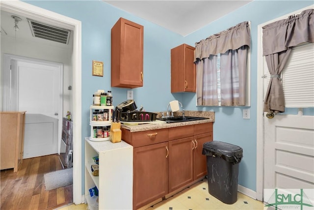 kitchen featuring sink