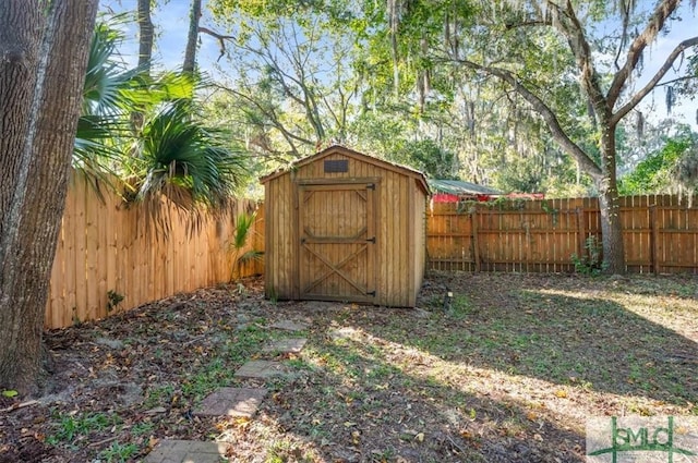 view of outbuilding