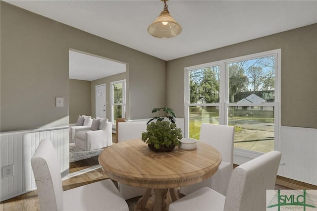 2052 E 42nd St, Savannah, GA 31404 - dining area featuring healthy amount of natural light and wood finished floors
