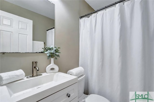 2052 E 42nd St, Savannah, GA 31404 - bathroom with vanity and a shower with shower curtain