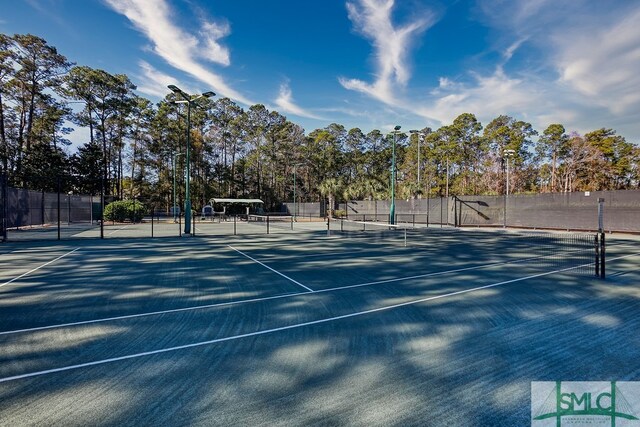 view of sport court