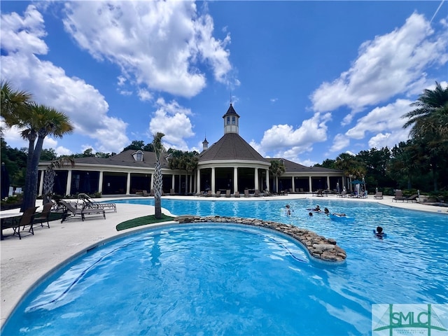 view of pool