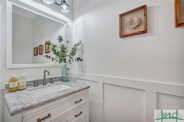 bathroom featuring vanity