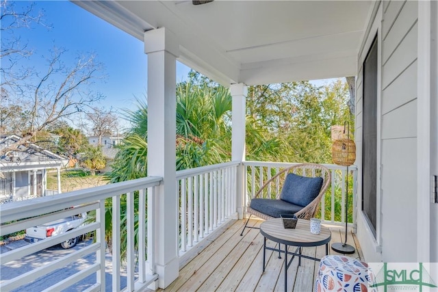 view of balcony