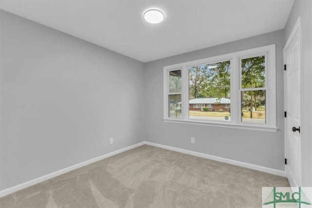 view of carpeted empty room