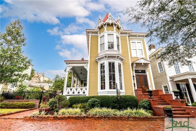 view of victorian house