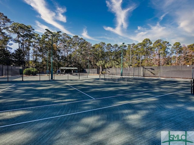 view of tennis court