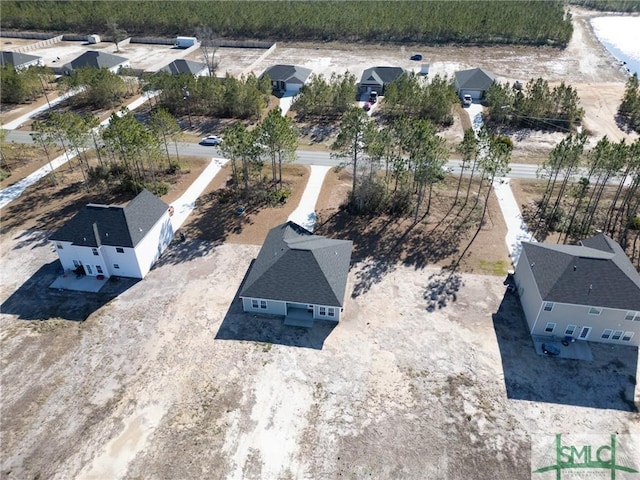 aerial view featuring a residential view