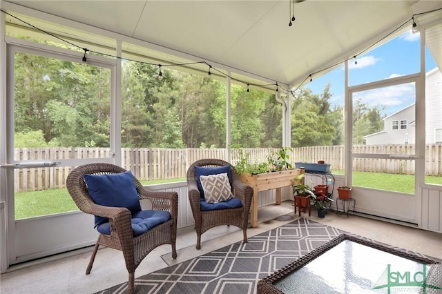 view of sunroom / solarium