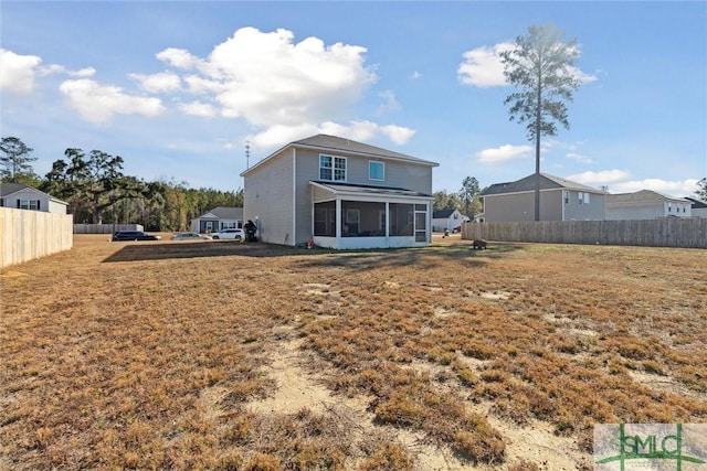 view of rear view of property