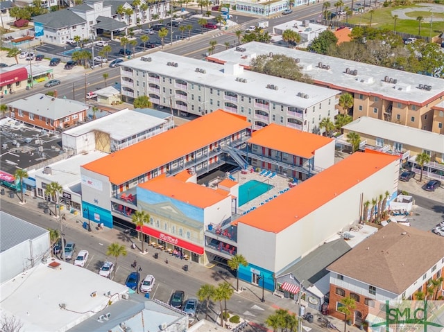16 Tybrisa St Unit 127, Tybee Island, GA 31328 - drone / aerial view of a pool area