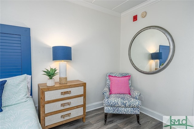 16 Tybrisa St Unit 127, Tybee Island, GA 31328 - sitting room with wood finished floors and crown molding