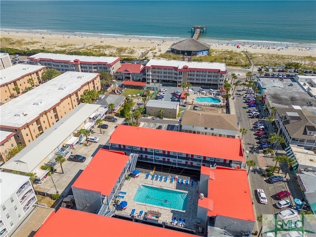 16 Tybrisa St Unit 127, Tybee Island, GA 31328 - bird's eye view of a pool area