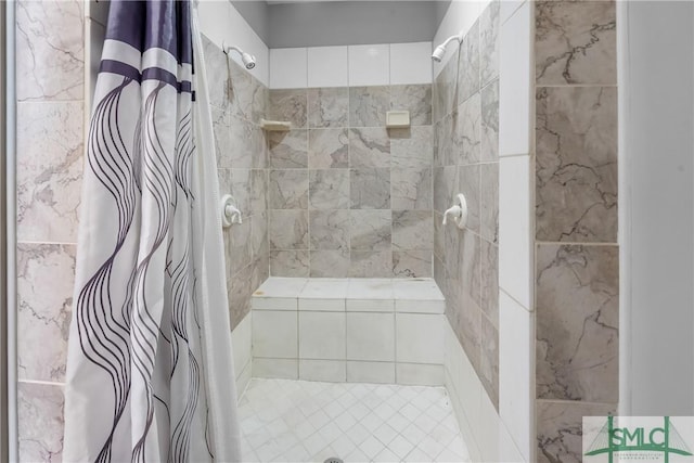 bathroom with walk in shower