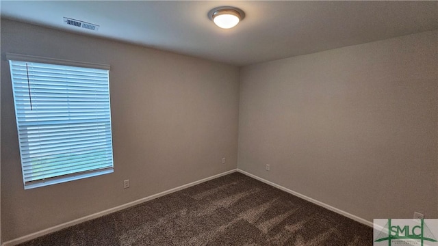 spare room with carpet floors