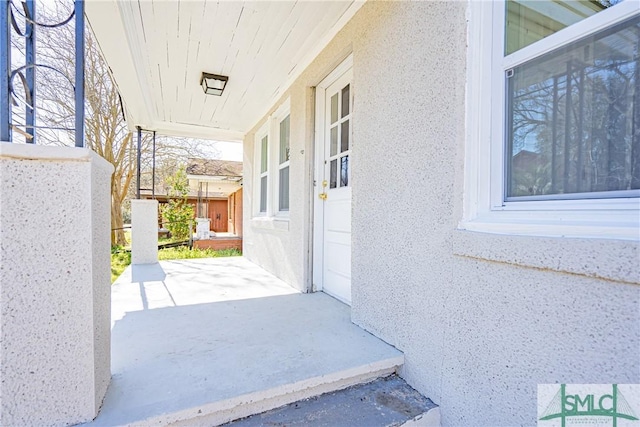 exterior space featuring a porch