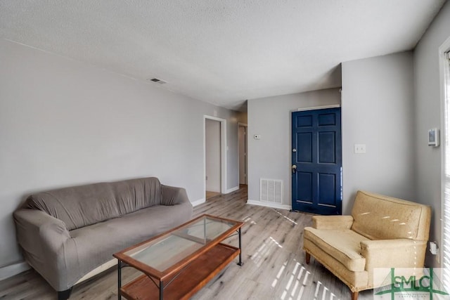 living room featuring hardwood / wood-style floors