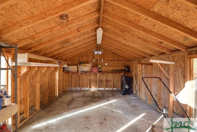 view of storage room