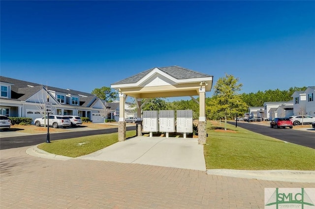 view of community featuring a mail area