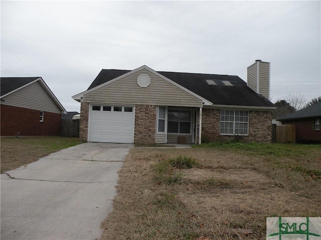 ranch-style house with a garage