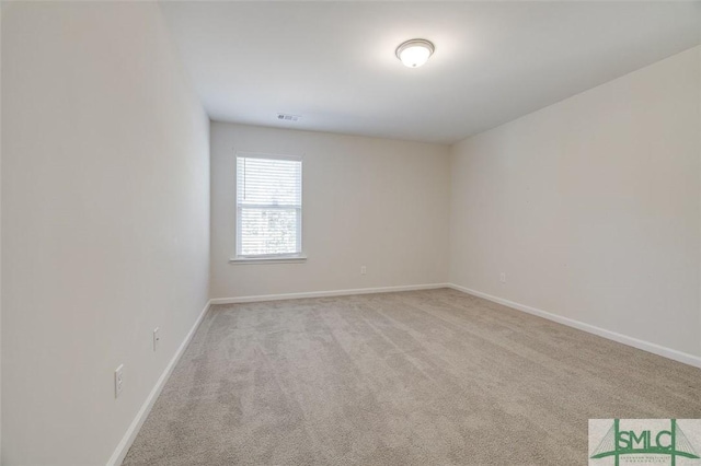 view of carpeted empty room