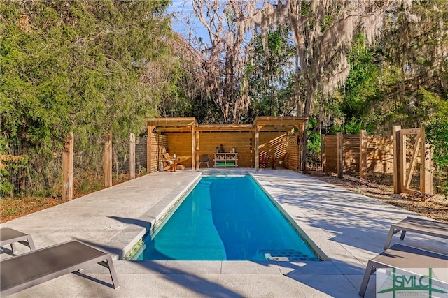 view of pool with a patio area