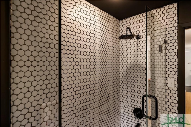 room details with a shower with shower door