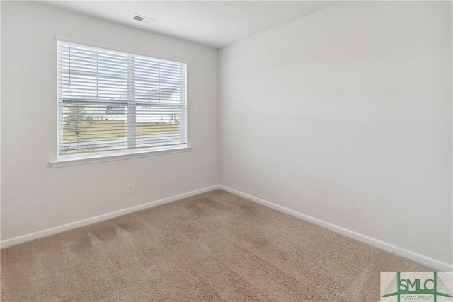 view of carpeted empty room