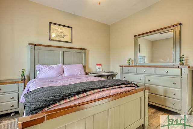 bedroom featuring light hardwood / wood-style floors