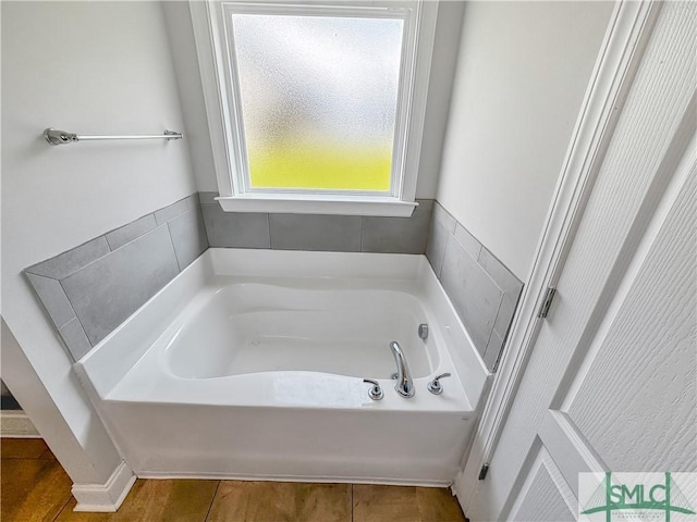 bathroom with a bathing tub