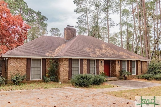 view of ranch-style house