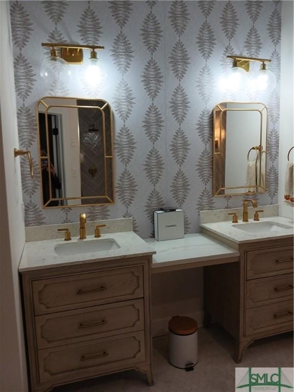 bathroom with vanity