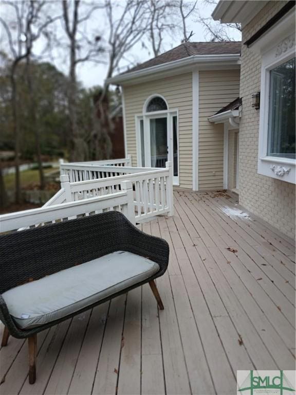 view of wooden terrace