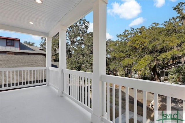 view of balcony