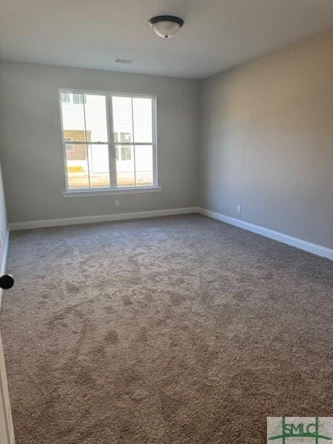 view of carpeted empty room