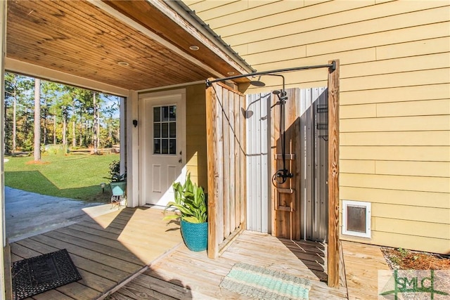 view of outbuilding