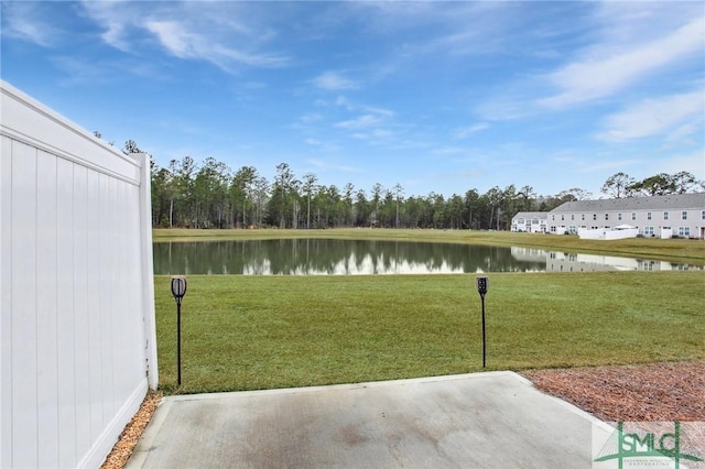 435 Salvia Rd, Bloomingdale, GA 31302 - view of yard with a water view and a patio