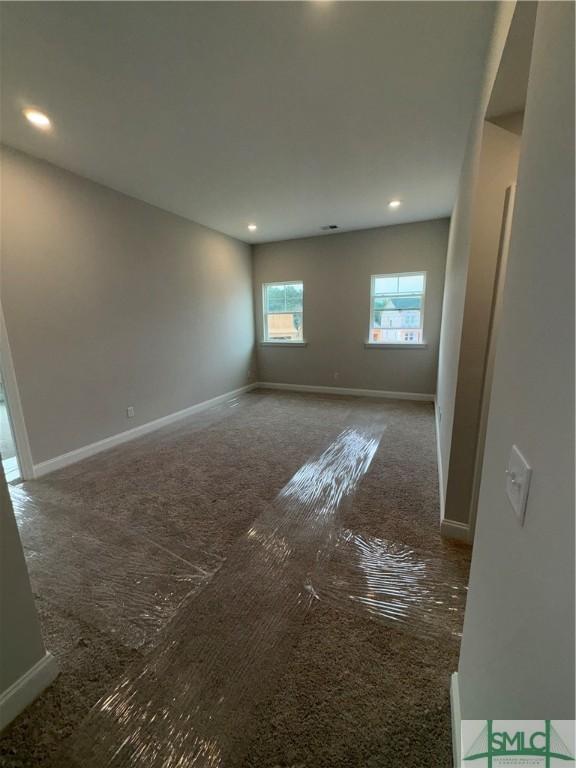 541 Sessile Oak Dr, Savannah, GA 31419 - carpeted spare room with baseboards and recessed lighting