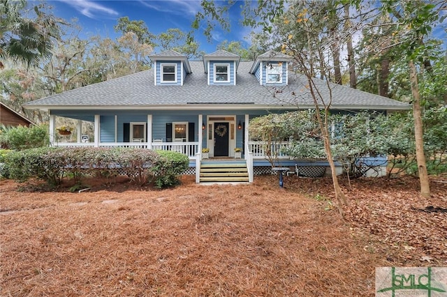 view of front of house featuring covered porch