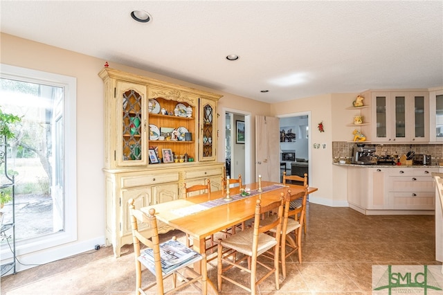 view of dining area